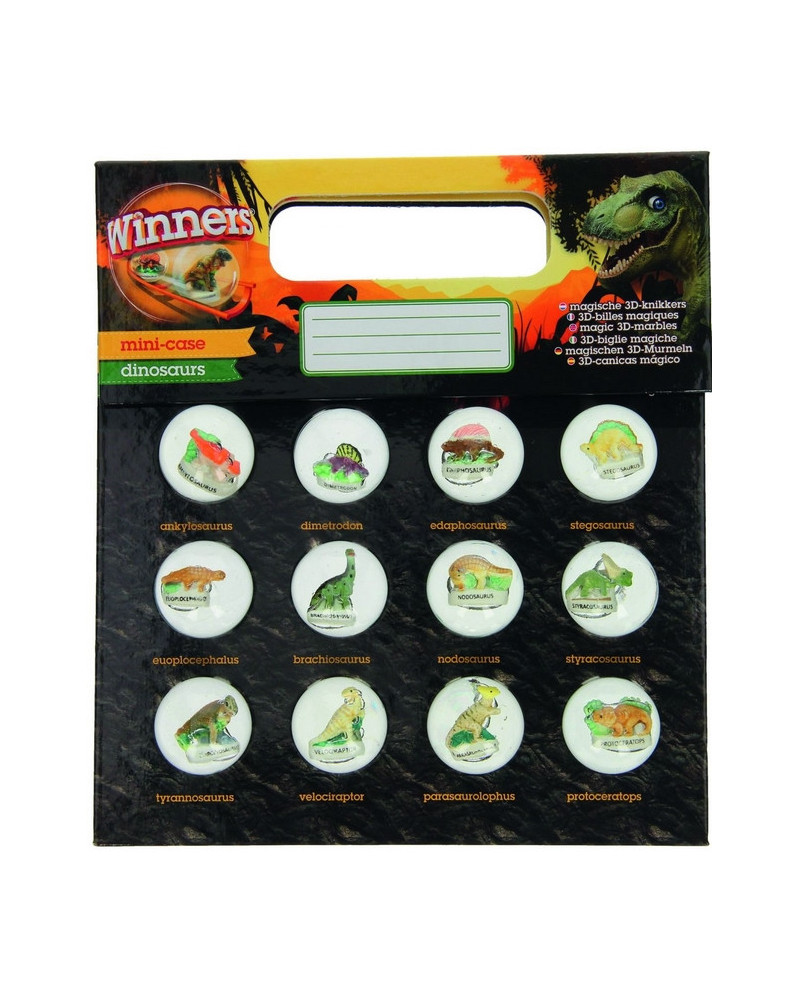 PACK 12 BILLES DINO 3D