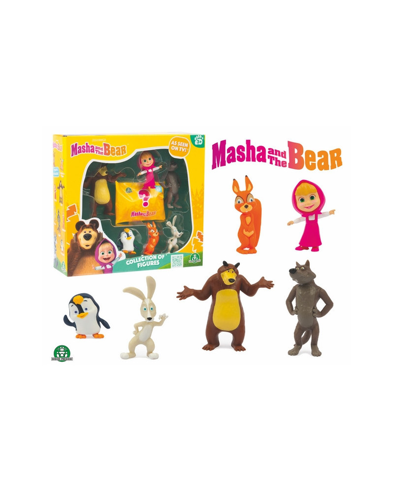 MASHA&MICHKA COFFRET 6 FIG. + SURPRISE