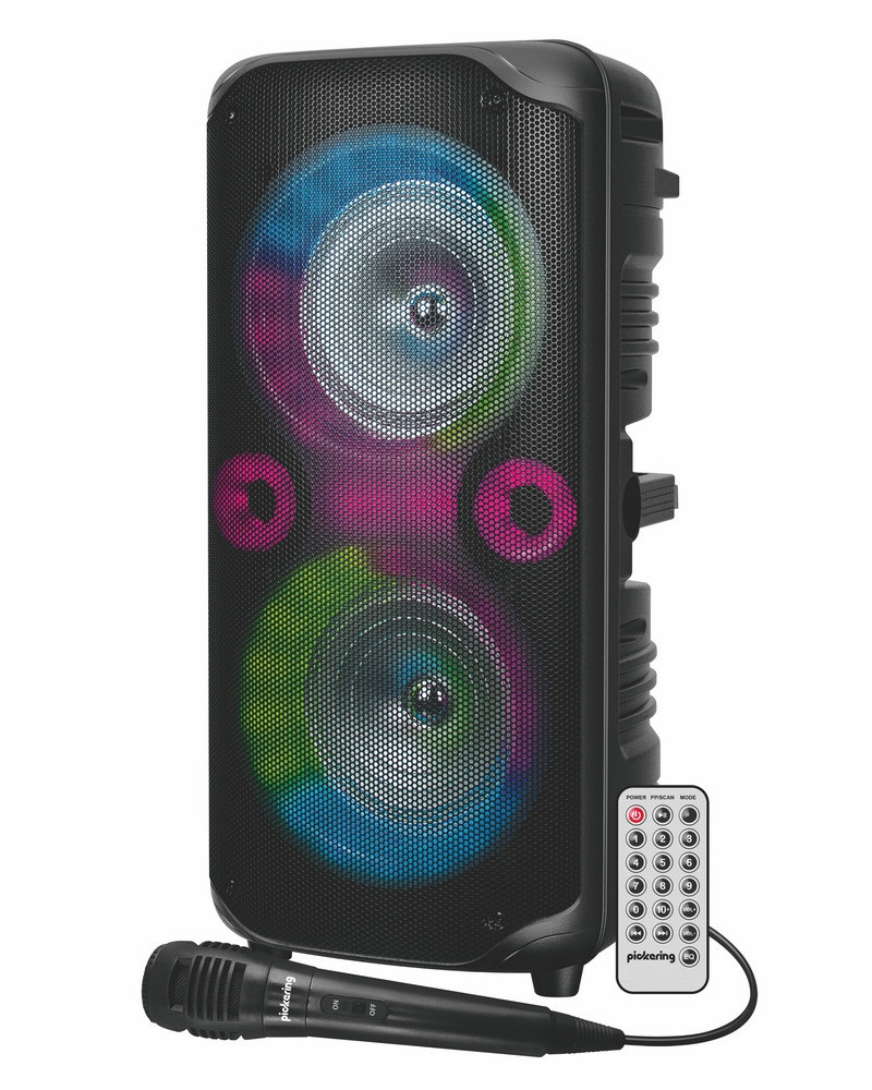 ENCEINTE 52CM BOOMERS + ANNEAUX LUM.+MIC