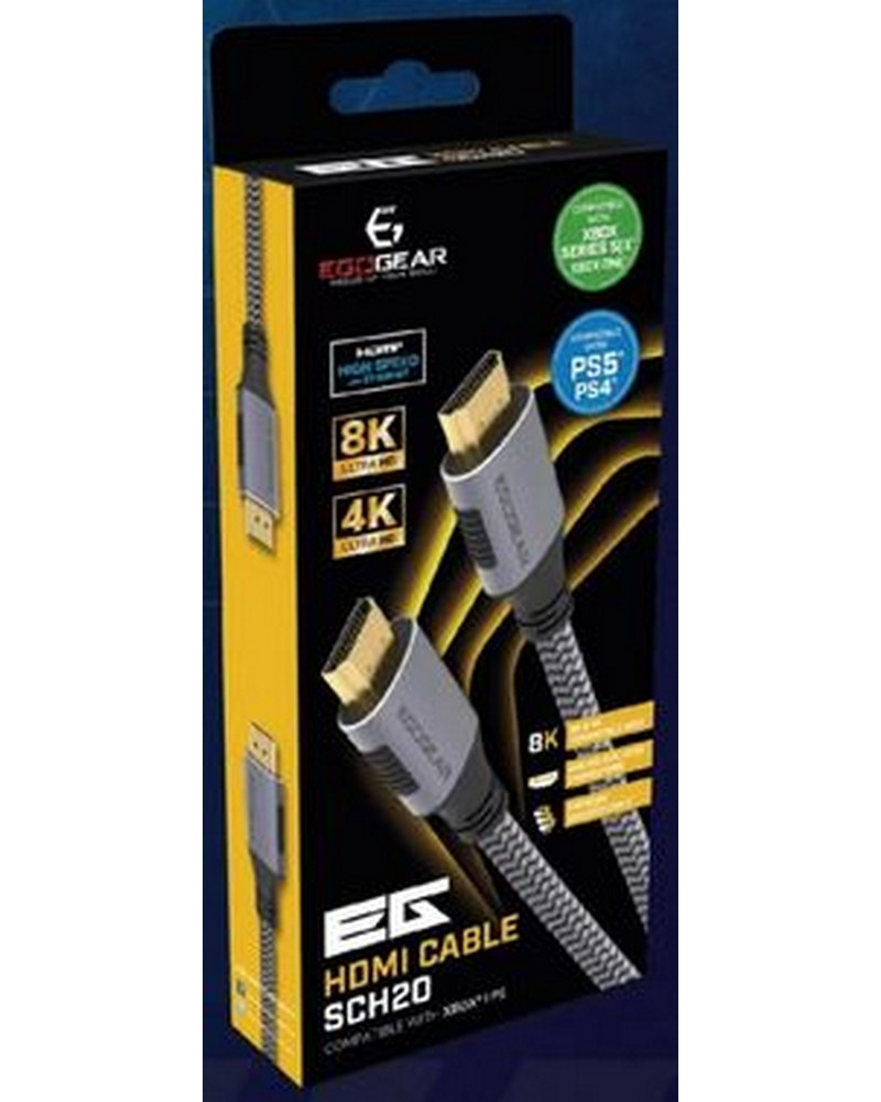 PS5 CABLE HDMI 2.1 2M UHD AVEC ETHERNET