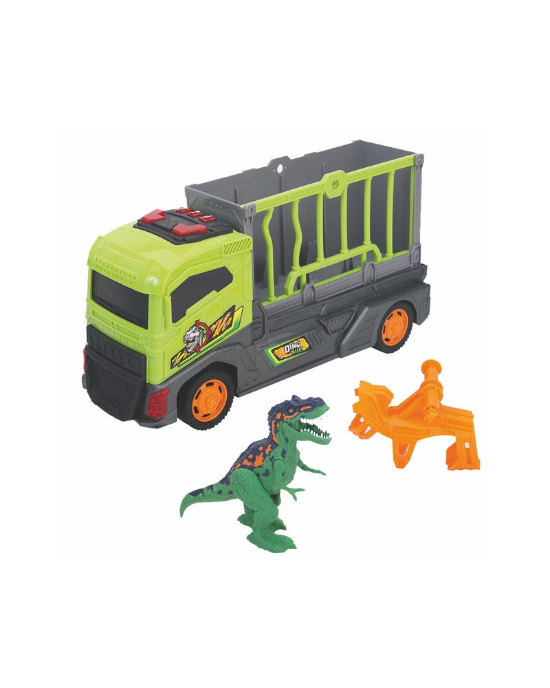 CAMION L/S + DINO EXCITE DANS LA CAGE
