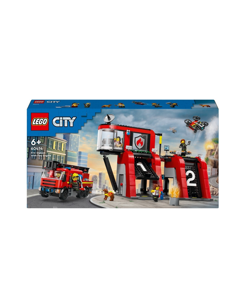 LA CASERNE ET LE CAMION DE POMPIERS