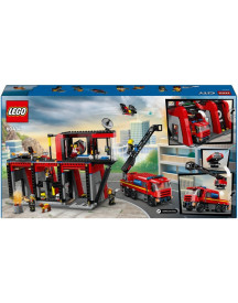 LA CASERNE ET LE CAMION DE POMPIERS