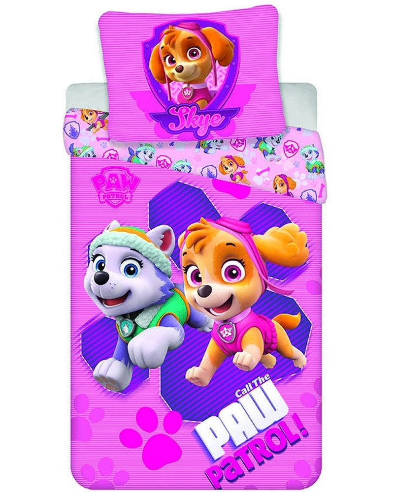 HOUSSE COUETTE POLYCOTON PAW PATROL ROSE