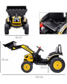 TRACTOPELLE RC. MP3 LED 6V