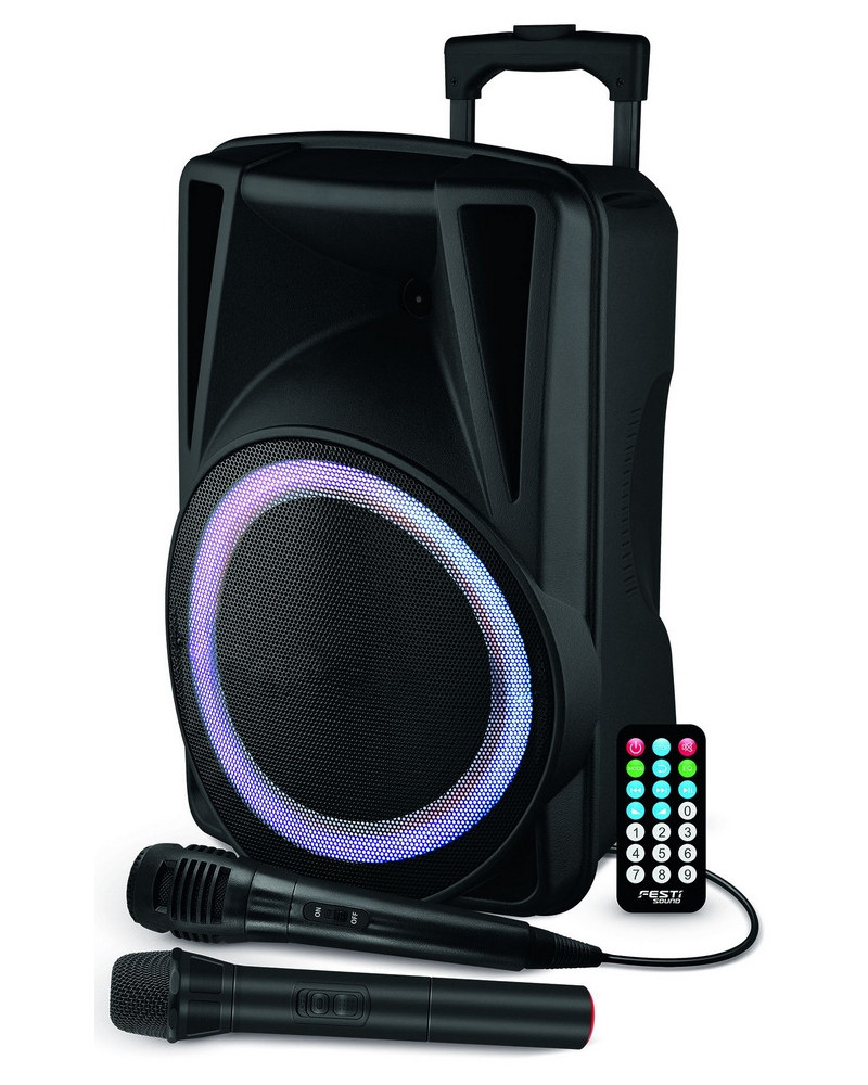 TROLLEY ENCEINTE BOOMER 31CM 2 MICROS TE