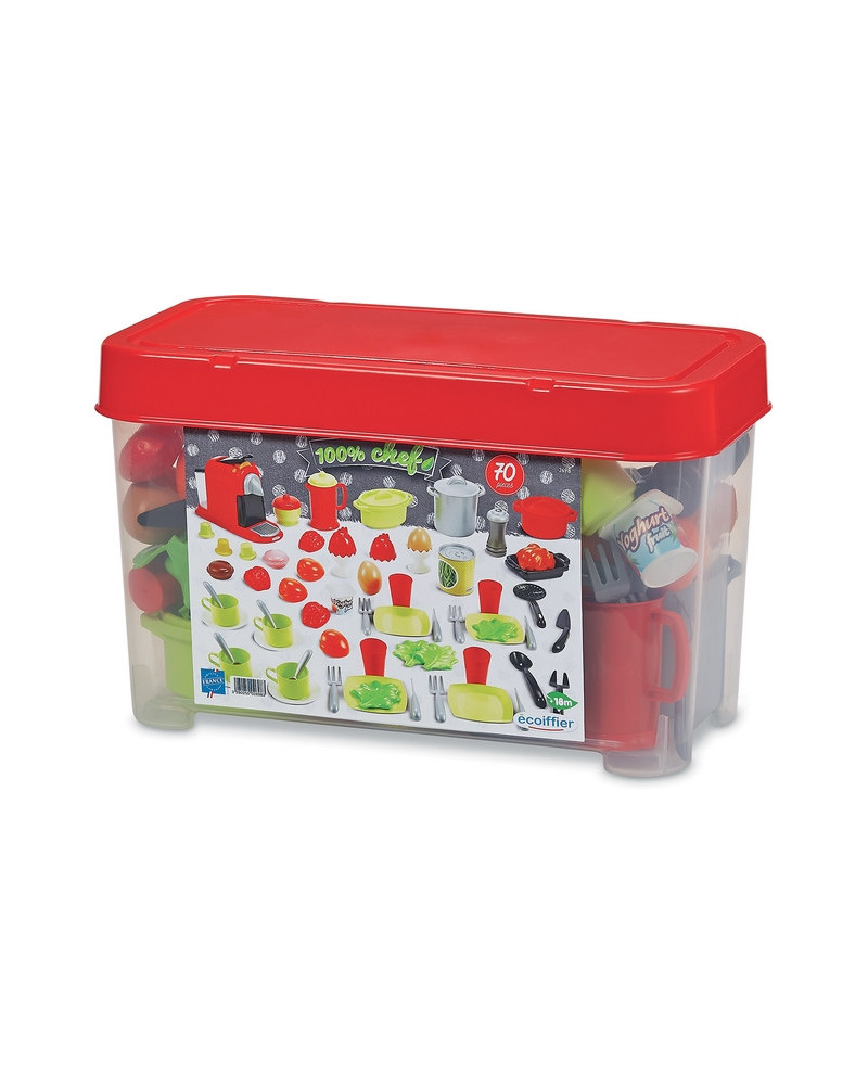 100% CHEF COFFRET DINETTE 70 PCES