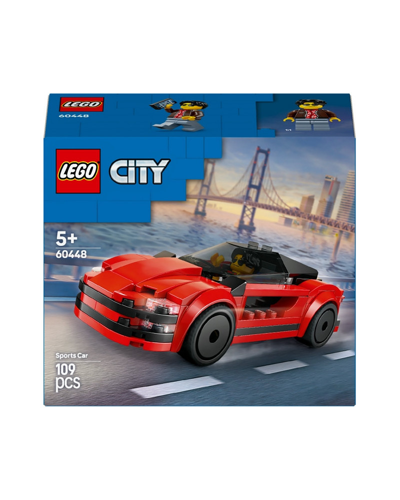 LA VOITURE DE SPORT ROUGE