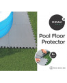 8 DALLES PISCINE 50x50x0,4CM GRISE
