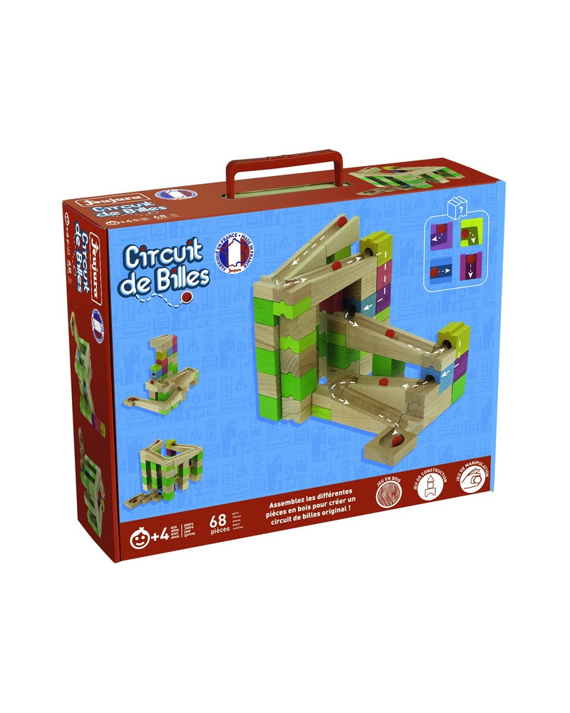 PISTE A BILLES BOIS COLORE 68 PCES