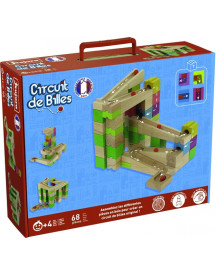 PISTE A BILLES BOIS COLORE 68 PCES