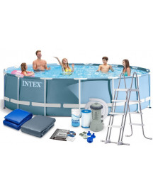 PISCINE SEMI RIGIDE 457*122 + POMPE