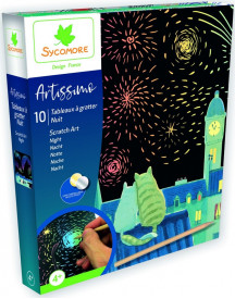 ARTISSIMO 10 TABLEAUX A GRATTER NUIT