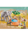 EXPLORATEURS AVEC ANIMAUX DE SAVANE
