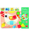 BABY SHAPES 6 PLANCHES + 12 PIONS