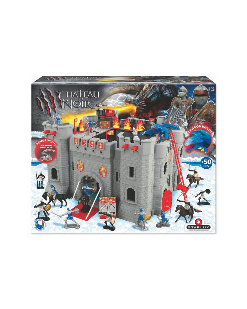 CHATEAU MEDIEVAL + CHEVALIERS CATAPULTE