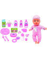 BEBE 31 CM 4 SONS + 16 ACC REPAS&CHANGE