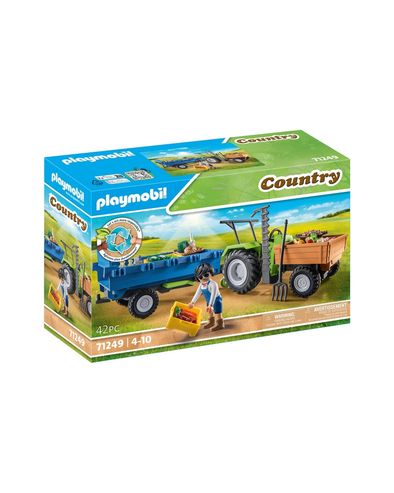 TRACTEUR AVEC REMORQUE