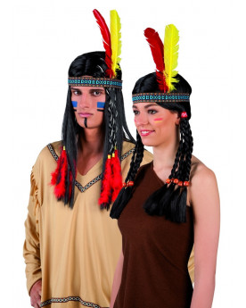 BANDEAU PLUMES INDIEN/INDIENNE