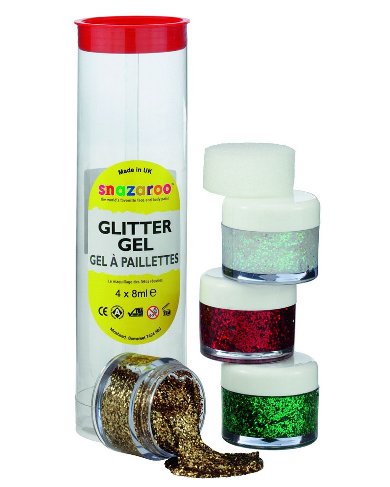 SET DE 4 GELS PAILLETES DT OR