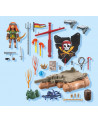 PIRATE AVEC RADEAU FLOTTANT,CANONS ET TR