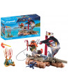 PIRATE AVEC RADEAU FLOTTANT,CANONS ET TR