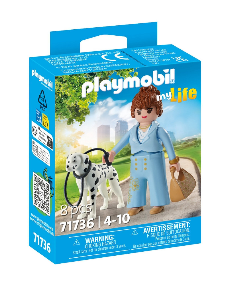 FEMME D'AFFAIRE ET SON DALMATIEN