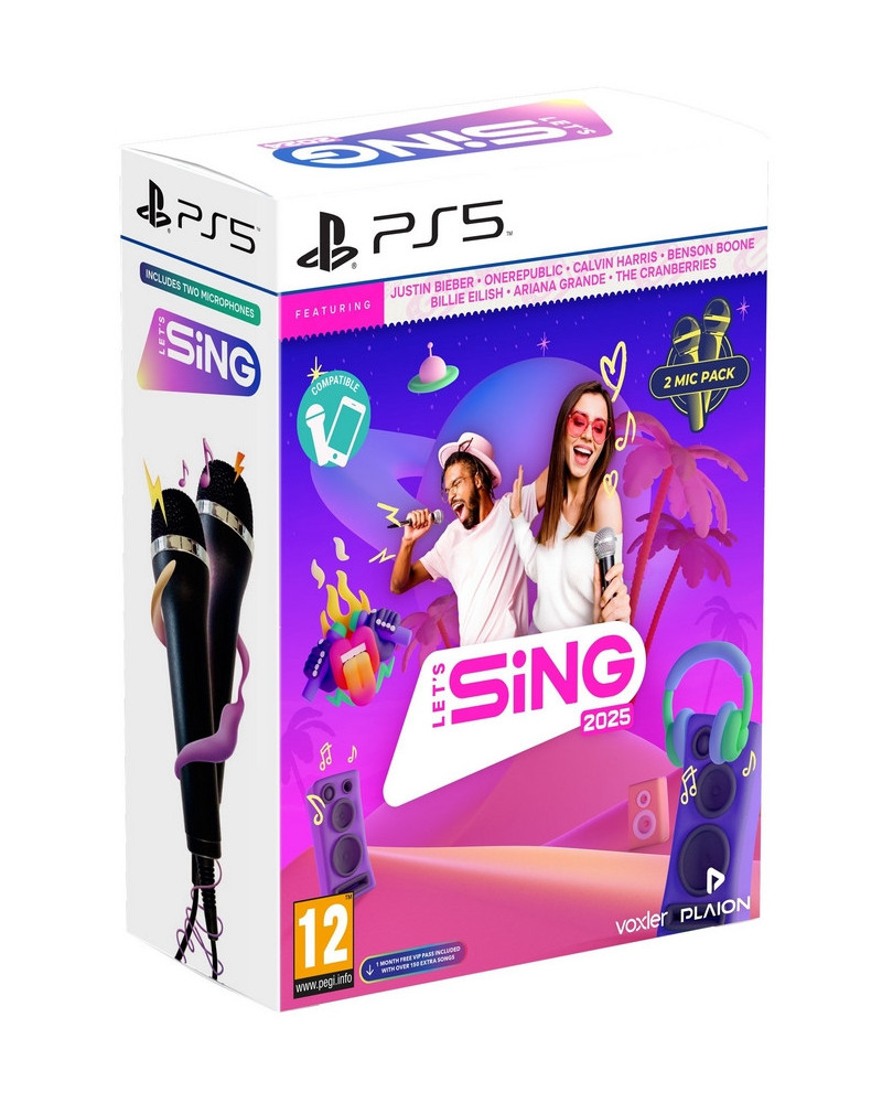 PS5 LETS SING INT VERSION 2025+2 MIC.