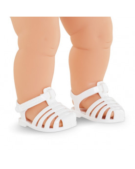 BB 36CM SANDALES BLANCHES