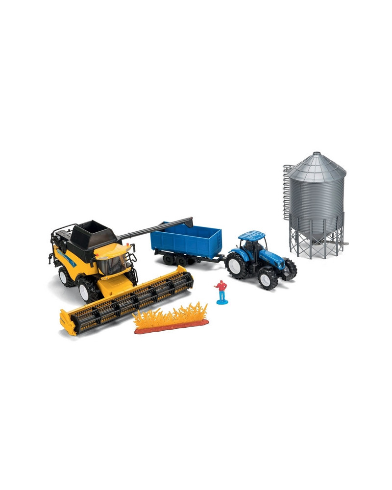 1/32MOISSONNEUSE+TRACTEUR NEW HOLLAND+SI