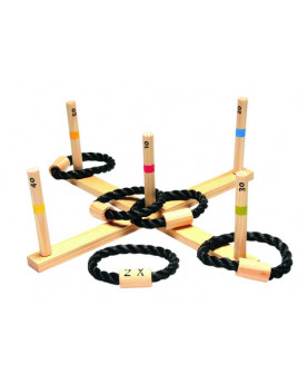 JEU D'ANNEAUX BOIS 50CM