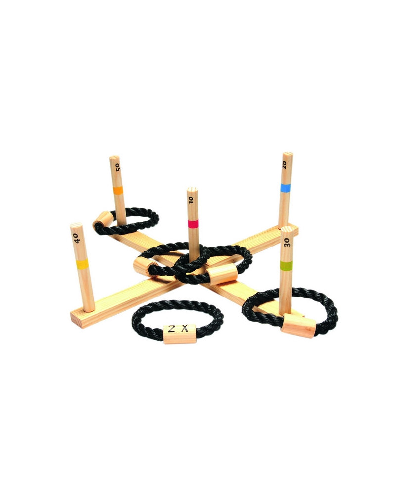 JEU D'ANNEAUX BOIS 50CM