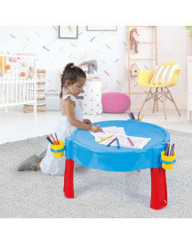TABLE EAU/SABLE 98X98X77 + CASCADE D'EAU