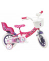 VELO 12" MINNIE ROUES EVA PANIER+PORTEBB
