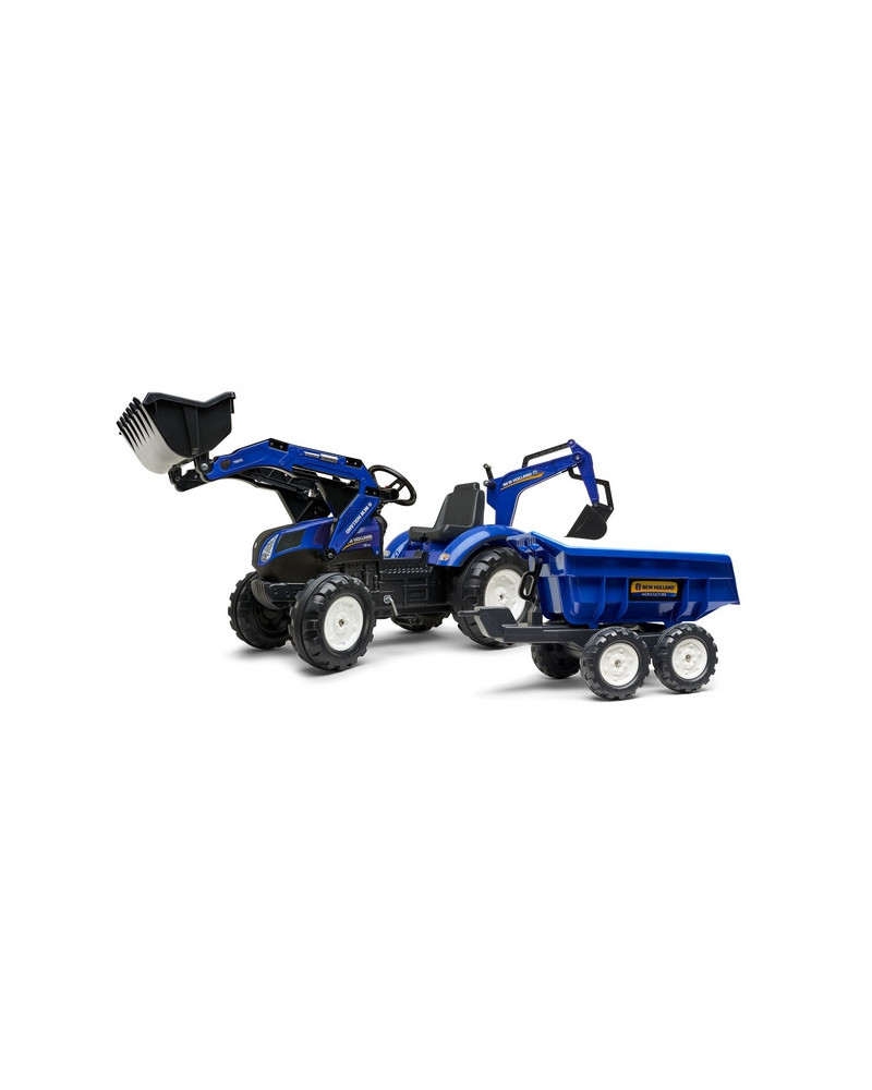 TRACTOPELLE + GRUE NEW HOLLAND + REMORQU
