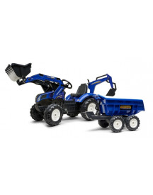 TRACTOPELLE + GRUE NEW HOLLAND + REMORQU