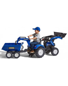 TRACTOPELLE + GRUE NEW HOLLAND + REMORQU