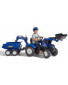TRACTOPELLE + GRUE NEW HOLLAND + REMORQU