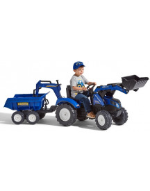 TRACTOPELLE + GRUE NEW HOLLAND + REMORQU