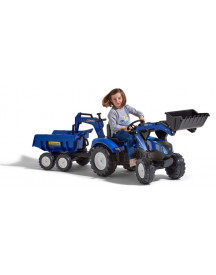 TRACTOPELLE + GRUE NEW HOLLAND + REMORQU