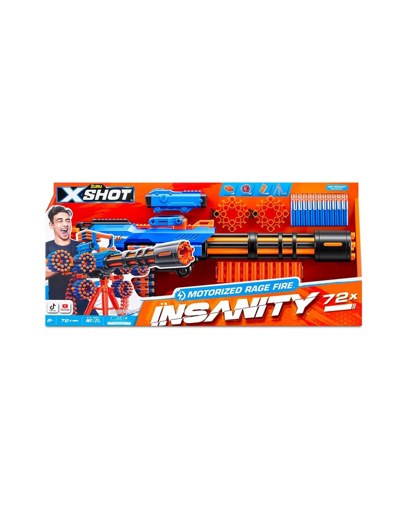 XSHOT INSANITY RAGE GUN MOTORISE 72 FLEC