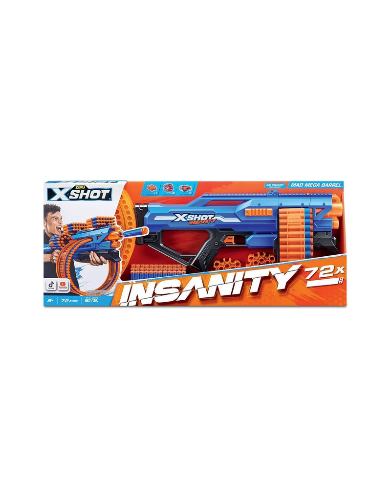 XSHOT INSANITY MEGA BARREL+72 FLECHETTES