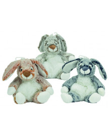 LAPIN ASSIS AVEC BILLES 20CM