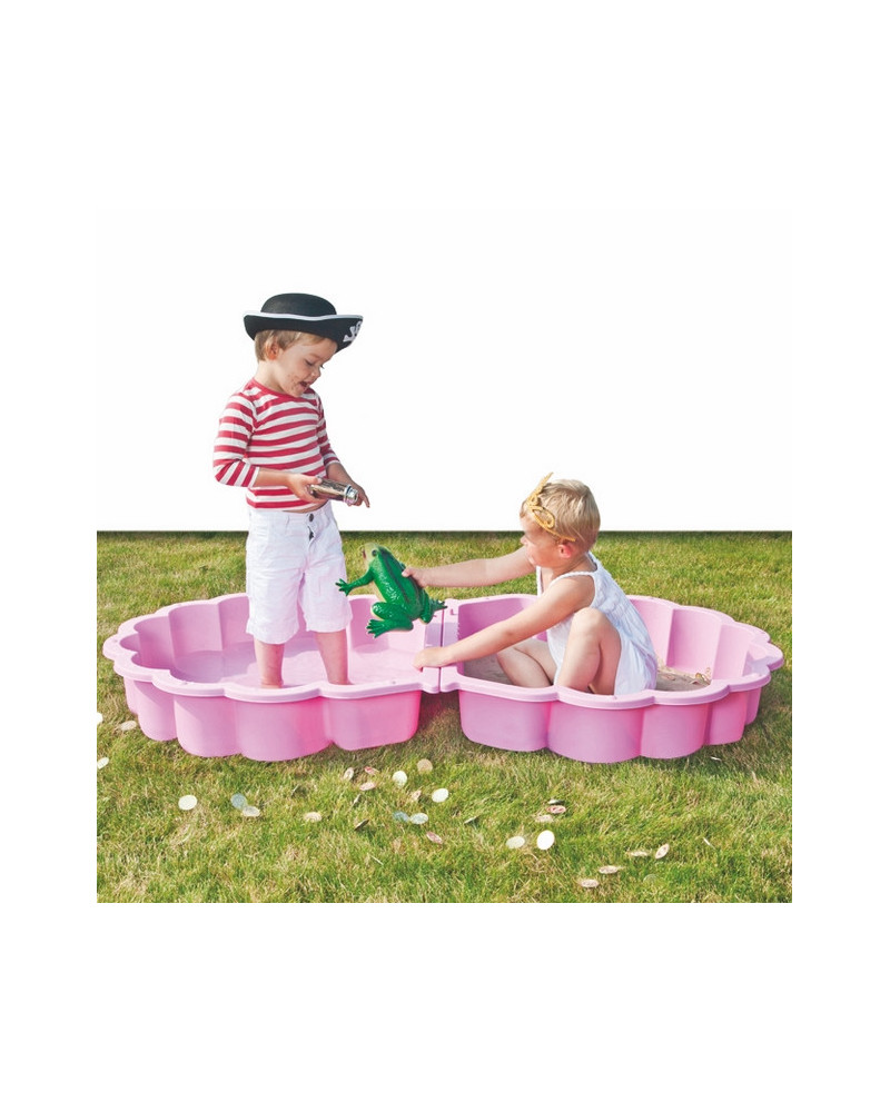 BAC A SABLE COQUILLE ROSE 87X78X20CM