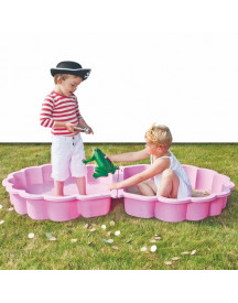 BAC A SABLE COQUILLE ROSE 87X78X20CM