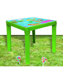TABLE 46X46X43 VERTE ANIMAL