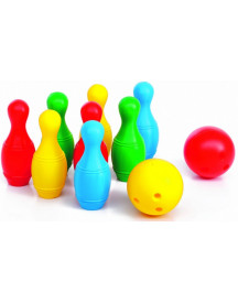 8 QUILLES BOWLING 31CM + 2 BALLES