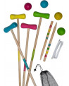 JEU DE CROQUET 4 JOUEURS BOIS