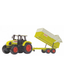 TRACTEUR CLAAS + REMORQUE BASCULANTE