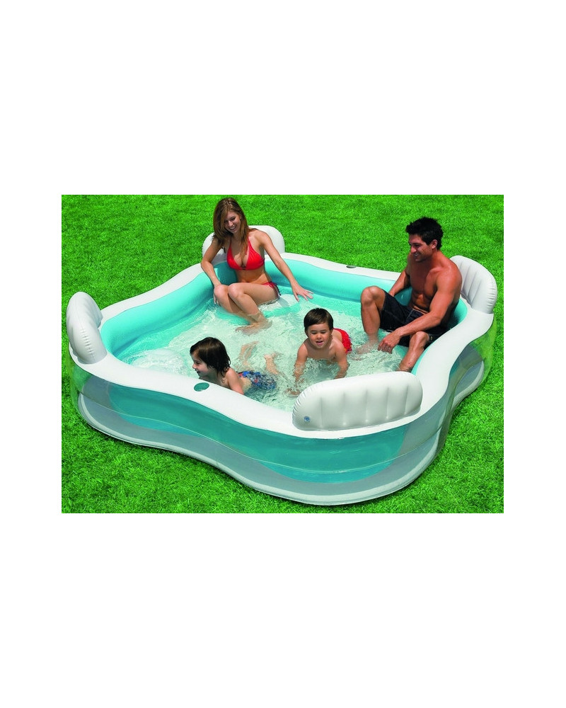 PISCINE FAMILY 229X229X66 4 SIEGES